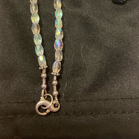 🎄Simulated magic color quartz drop Christmas tree pendant with quartz beads 12” - Picture 7 of 8